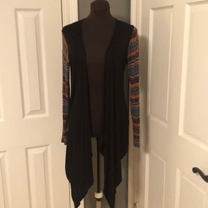 Shrug with Aztec Design sleeves